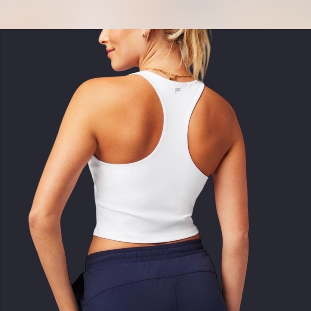 Women's White Racerback Tank Top